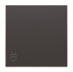 Накладка розетки с крыш., SKY цвет чёрный бархат 8588.1 NS | 2CLA858810A1501 | ABB