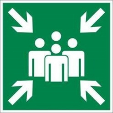 Пиктограмма (Наклейка) ПЭУ 021 Место сбора, тип Е21 (250x250) K 300 | 2502002210 | Световые Технологии